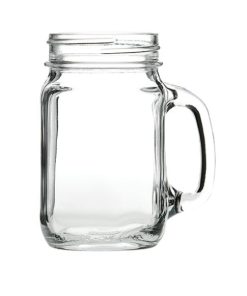 16.5oz Plain Glass Drinking Jar