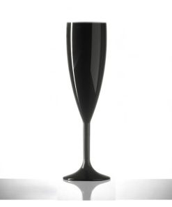 Elite Premium Black Polycarbonate Champagne Flute 7oz