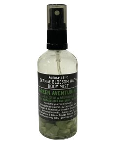 Green Aventurine Body Mist New Beginnings Orange Blossom Water
