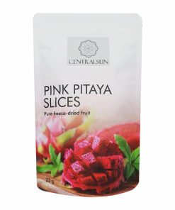 Freeze-dried dragonfruit slices